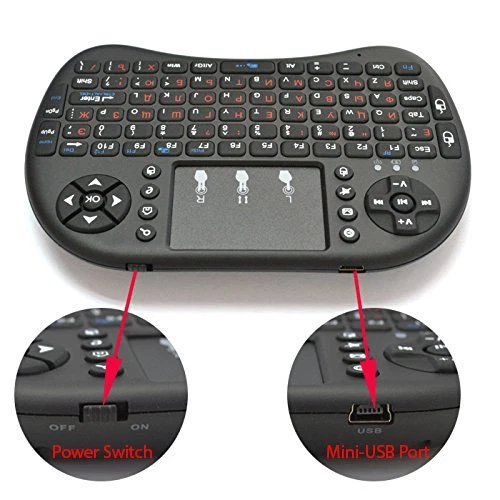 Upgraded-Genuine Rii i8+ BLUETOOTH Mini Backlight Touchpad Keyboard - Image 4 of 4