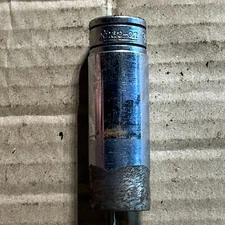 Snap On SFS181  3/8 Inch Drive  9/16  6 Point Deep Socket (ground down end) - a