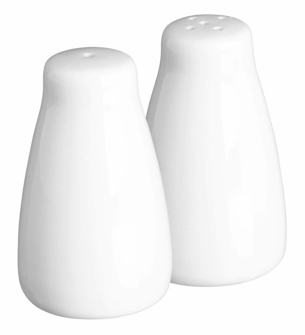 Price & Kensington Simplicity Fine Porcelain Salt & Pepper Pots Set - White