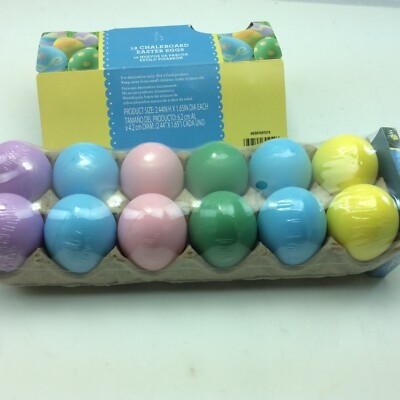Chalkboard Eggs 12 Easter Eggs 6 pieces Chalk Pastel Colored