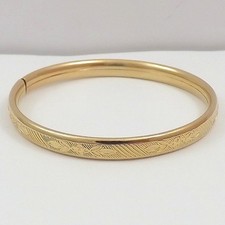 Vintage 14K Gold Filled Baby Child Bangle Bracelet 5gr