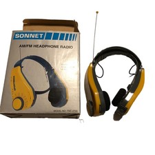 Sonnet Headset Sportsman AM/FM Stereo Headphone Radio FMC-2700 1980s New