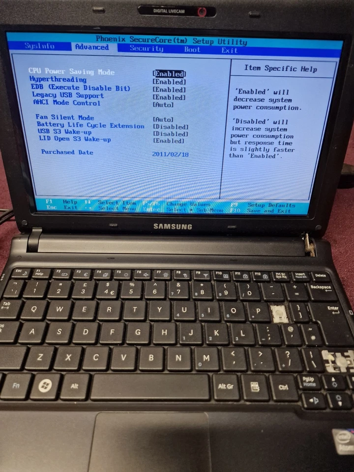 Samsung N-145 Plus Laptop Power On Tested Only Read Description  - Image 3 of 4