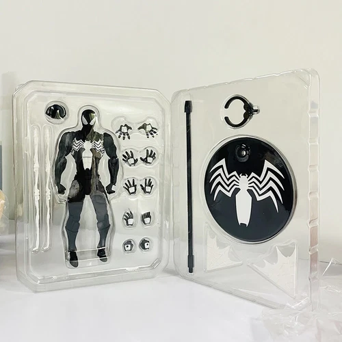 MESS TOYS Black Suit Neighbor Spider-Man Symbiote 1/12 Action Figure US STOCK image 3