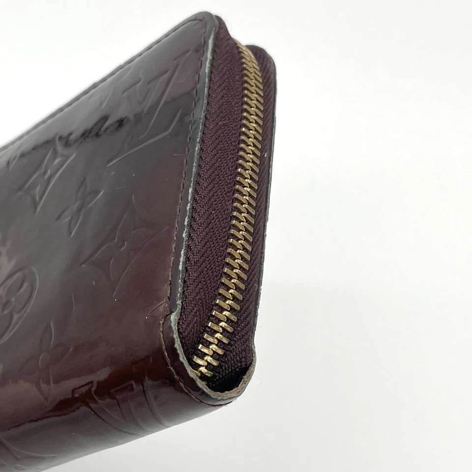 Carteira Louis-Vuitton Vernis monograma zíper ao redor longa couro autêntica - Imagem 4 de 4