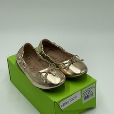 Sam Edelman Felicia S Flex Ballet Flats Girls US 13 Gold Slip On Shoes Ebay1326
