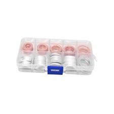Car Oil Drain Plug Crush Washer Assortment, M10 M12 M14 M16 M18 Vehicle 100PCS