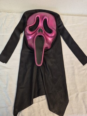 Scream Ghost Face Mask 1997 Metallic PINK Fun World Easter Unlimited MK #8501