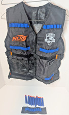 Official Nerf N-Strike Elite Tactical Vest  Dart Wristband Bundle  10 Darts