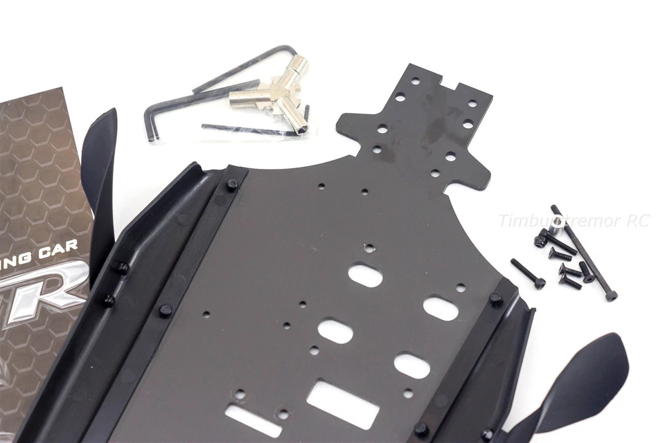 HoBao Hyper SS Aluminum Main Chassis Side Guards Braces Bumper 90041 90023 Ofna - Image 2 of 3