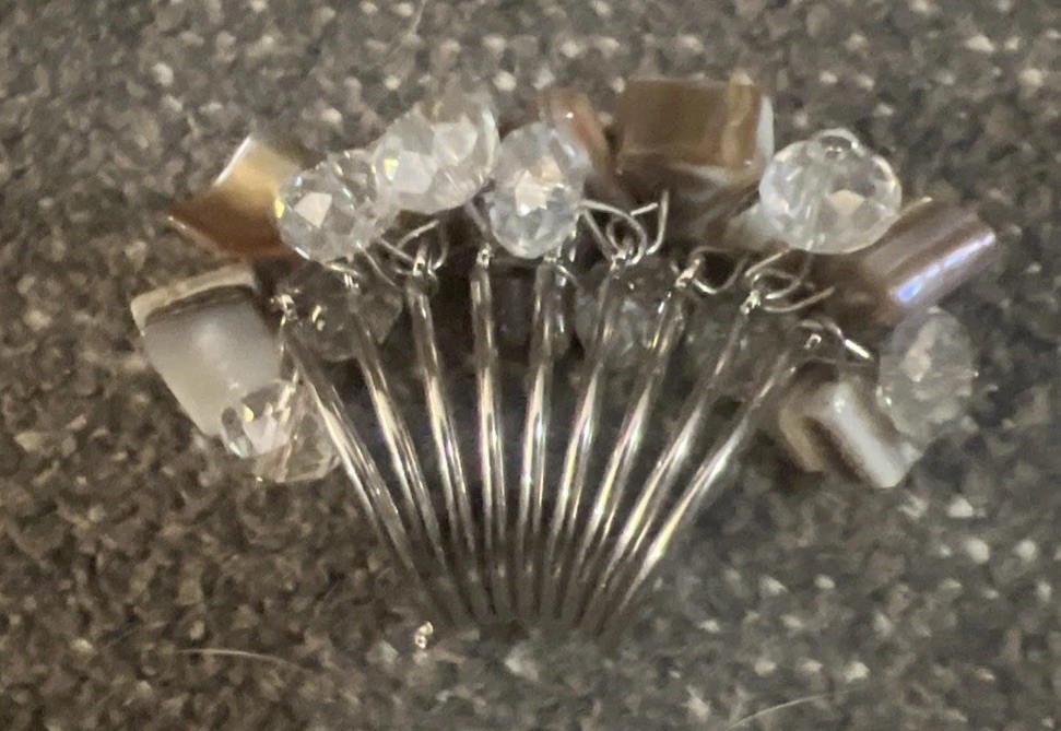 Multiple Thin Silvertone Bands With Cluster on To… - image 5