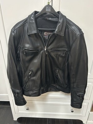 Xpert Performance Gear Sz XXL  Heavy Leather Padded Motorcycle Jacket Men's EXC!
