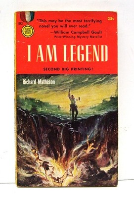 I AM LEGEND by Richard Matheson  2nd Printing Gold Medal 643 Paperback