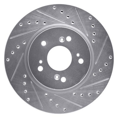 For Honda Accord Crosstour 10-11 Brake Rotor DFC Premium Drilled & Slotted Front