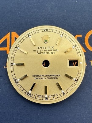 Genuine Factory Rolex Dial  Champagne 26mm Date Stick  6917, 69173, 69178