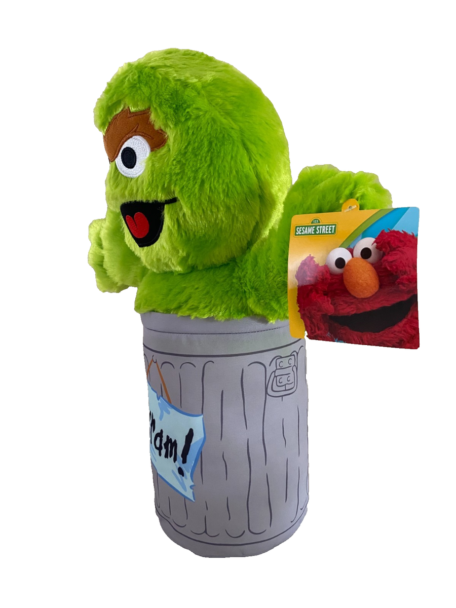 Giant Oscar the Grouch Plush Toy Sesame Street 18 inch Tall New
