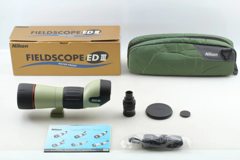 [MINT+++ in BOX] Nikon Field Scope ED III D=60 P w/ Eye Piece 20-45x From JAPAN - Image 2 of 4
