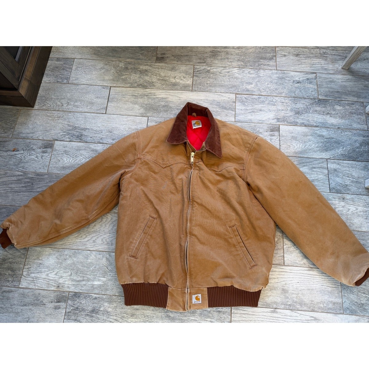 Carhartt Santa Fe Chore Coat Barn Jacket Insulated Quilted Lined 