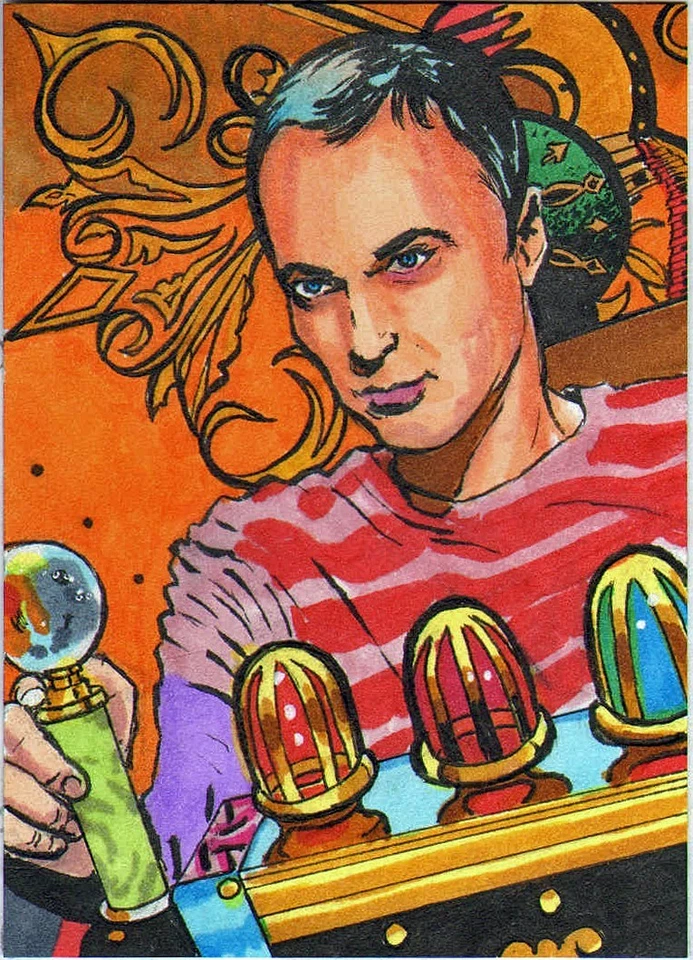 Big Bang Theory Card SET SKETCH PRINTS Matthew Parmenter - Image 3 of 4
