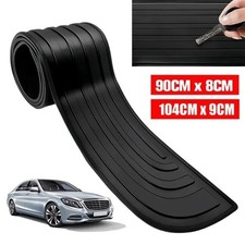 Universal Car Bumper Guard Rubber Rear Trunk Sill Plate Protector Trim 90-104cm