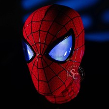 The Amazing Spider-Man Mask Spider-Man Cosplay Halloween Moving Eyes 