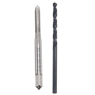 Tap and Black Drill Bit Set 3/32'' Twist Drill Bit 5-40 UNC Thread Tap
