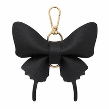 Leather Bow Keychain Butterfly Bag Charm Cute Purse Accessories