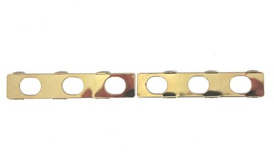 Genuine Hipshot Gold UMP plate set for 6 Inline Hipshot tuners NEW (UMP only)