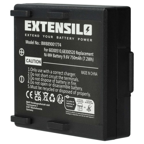 Batteria sostituisce Hetronic RHE9608KY HT-02 NM19HB KH68300520.A 750mAh - Foto 8 di 9