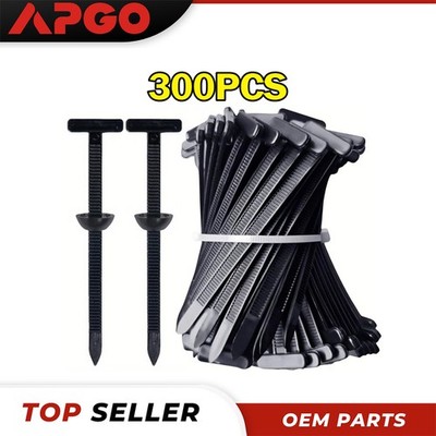 300Pcs Self-Locking Nylon Cable Tie Buckle Universal Zip Tie