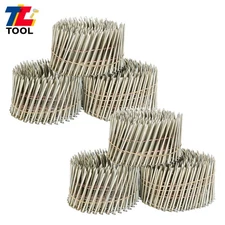 3600 Pack 2-1/2" x .09" Resin Paint Siding Nails Wire Collated Coils 15 Degree