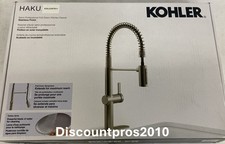 KOHLER Haku Semi Professional Kitchen Sink Faucet Vibrant Stainless R38475-LVS