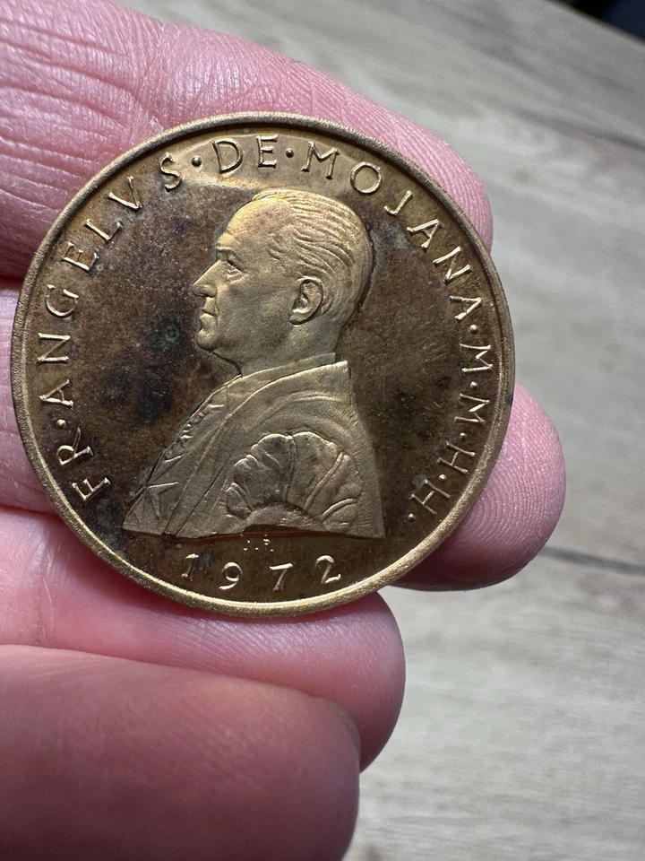 10 GRAINS 1972 ORDRE SOUVERAIN MALTE DE MOJANA - Photo 2/2