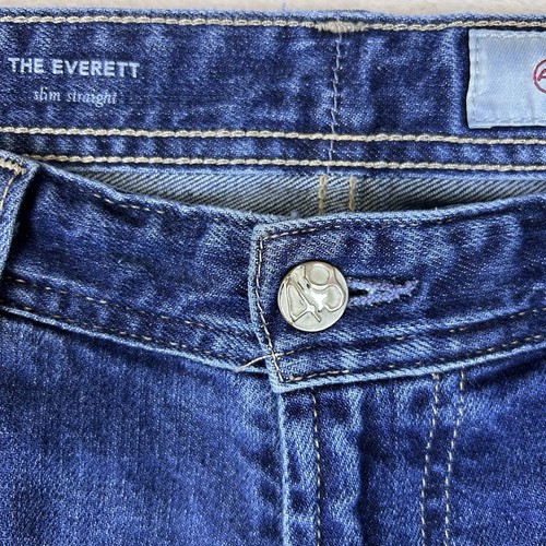 AG Adriano Goldschmied Jeans Mens Size 32x32 Blue Everett Slim Straight Denim - Picture 5 of 12