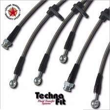 For 2008-2015 Scion Xb Front Rear Techna-fit Stainless Steel Braided Brake Line