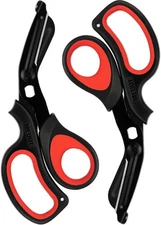 MEUUT 2 Pack Medical Scissors Trauma Shears -8 inch Black/Red+black/Red 