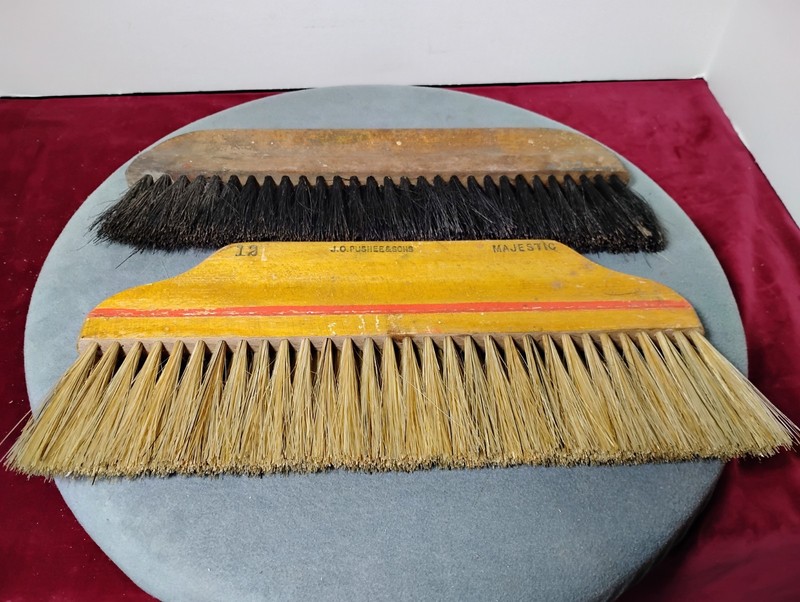 2 VTG WALLPAPER FINISHING/SMOOTHING BRUSHES, 1 - J.C.PUSHEE & SONS