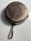 Vintage Griswold Cast Iron Skillet Pan #5 Large Block Logo pitted