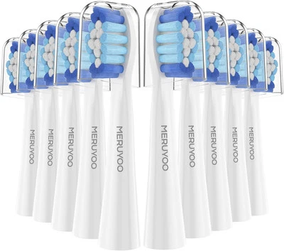 MERUYOO 10er Zahnbürstenköpfe für Oral-B Pulsonic – Tiefenreinigung & Indikatorborsten