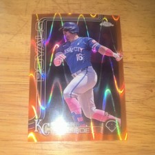 Topps 2025 Chrome Hunter Renfroe Wave Kansas City Royals Card #125 9/25
