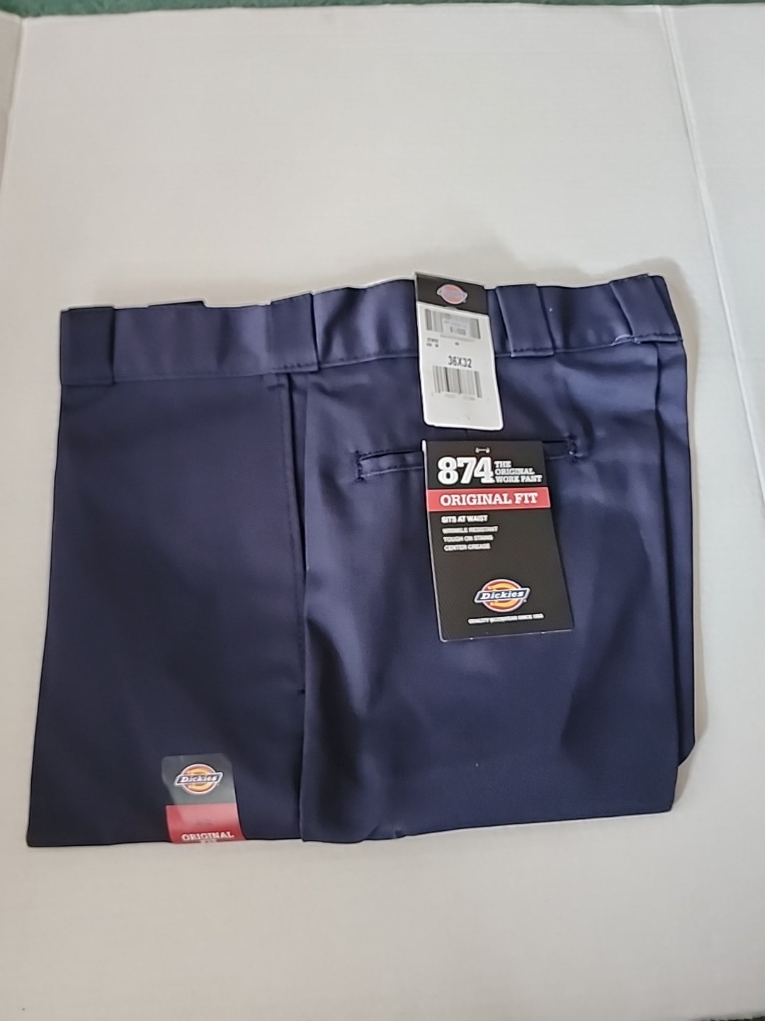 NWT Dickies 874 Original Fit Work Pants 36x32 Navy Blue
