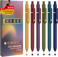 6 Bunte Stifte Feine Spitze Glattes Schreiben 0,5Mm Farbige Tinte Gelschreiber