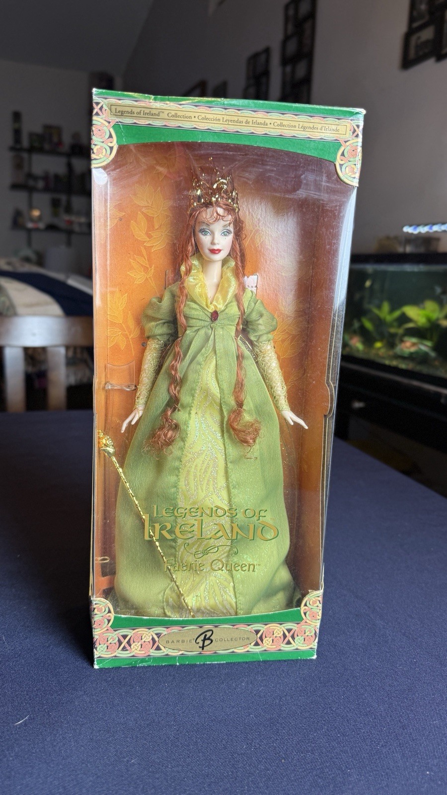 Barbie Collector Legends of Ireland Faerie Queen Doll Red Curly Hair