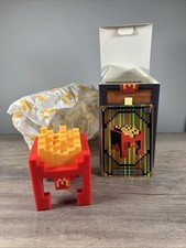 MCDONALD  S MINECRAFT MOVIE ADULT HAPPY MEAL TOY FRY HELMET  UNUSED CODE CARD