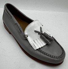 G.H. Bass Co. Weejuns Jaclyn Women's Loafers 8M Gray Leather Tassel Shoes