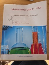 Lab Manual General Chemistry CHM 111 112 Tide...