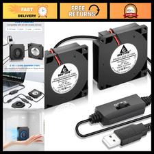 50mm USB Blower Fan with Speed Control, DC 5V, 2-Pack - Cooling  Ventilation