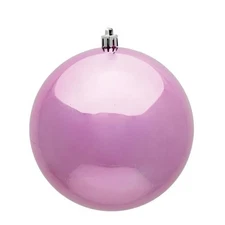 Vickerman N590779DSV 2.75 in. Pink Shiny UV Treated Christmas Ornament Ball -...