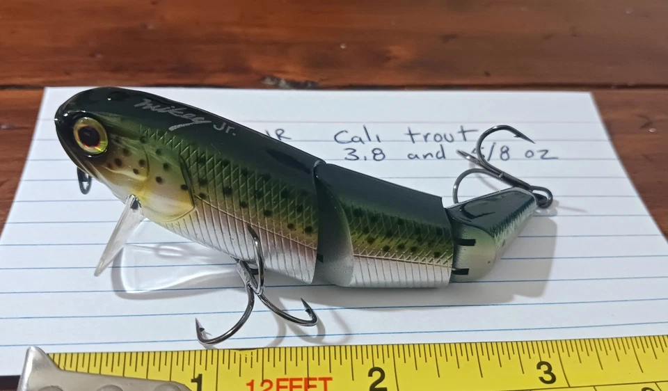 Trucha de pesca Luer Jackall Mikey Jr Cali 3,8 y 5/8 oz Foto 2 de 2