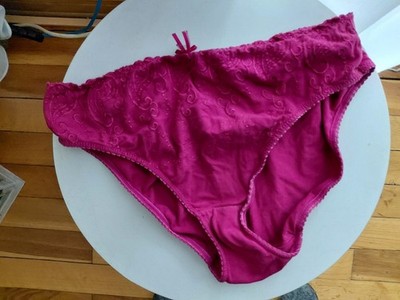 Weinroter Slip im Doppelpack, 2 Stck. mit leicht transparentem Onyx-Steinchen